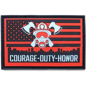 imageTactical Patch  Dumpster Fire 3D PVC Morale Patch  Heavy Duty USA American Patriotic Patches for Military Police Army Caps Jackets Pants amp Gear Dumpster FireCourage Duty Honor