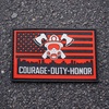 image:imageTactical Patch  One Size Fits All PVC Morale Patch  Heavy Duty USA American Patriotic Patches for Military Police Army Caps Jackets Pants amp Gear One Size Fits AllCourage Duty Honor