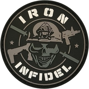 image:imageTactical Patch  One Size Fits All PVC Morale Patch  Heavy Duty USA American Patriotic Patches for Military Police Army Caps Jackets Pants amp Gear One Size Fits AllLogo Round  Black