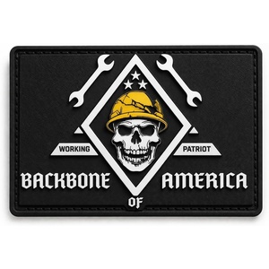 image:imageTactical Patch  One Size Fits All PVC Morale Patch  Heavy Duty USA American Patriotic Patches for Military Police Army Caps Jackets Pants amp Gear One Size Fits AllBackbone