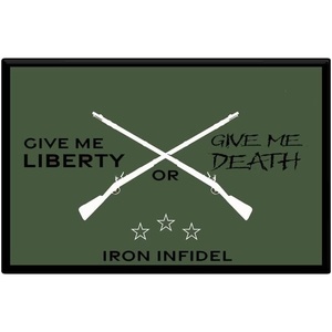 image:imageTactical Patch  One Size Fits All PVC Morale Patch  Heavy Duty USA American Patriotic Patches for Military Police Army Caps Jackets Pants amp Gear One Size Fits AllLiberty or Death  Green