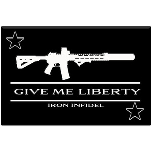 image:imageTactical Patch  One Size Fits All PVC Morale Patch  Heavy Duty USA American Patriotic Patches for Military Police Army Caps Jackets Pants amp Gear One Size Fits AllGive Me Liberty  Black
