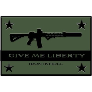 image:imageTactical Patch  One Size Fits All PVC Morale Patch  Heavy Duty USA American Patriotic Patches for Military Police Army Caps Jackets Pants amp Gear One Size Fits AllGive Me Liberty  Green